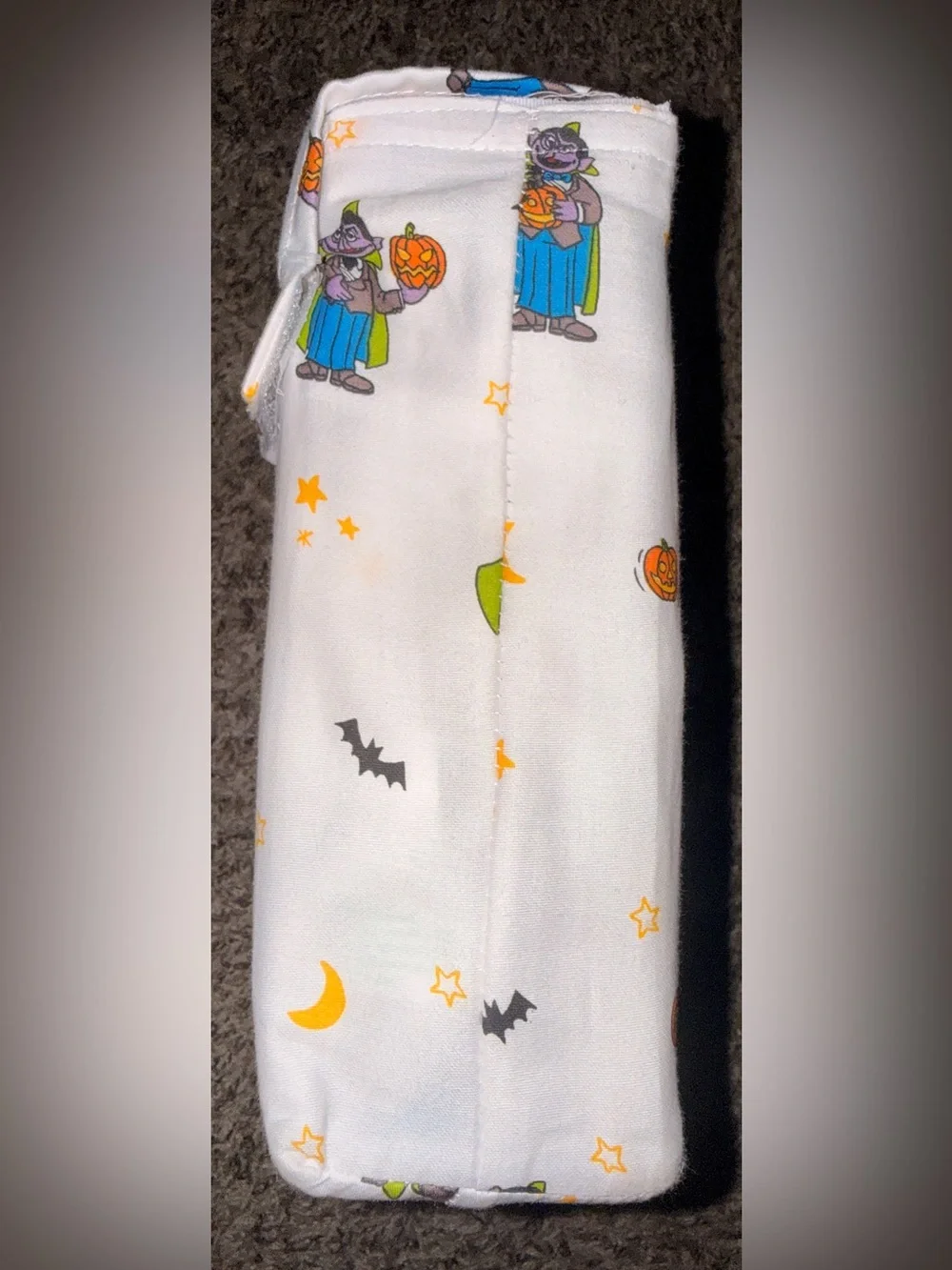 Sesame Street White Halloween Vampire Print Kids Sheet Set